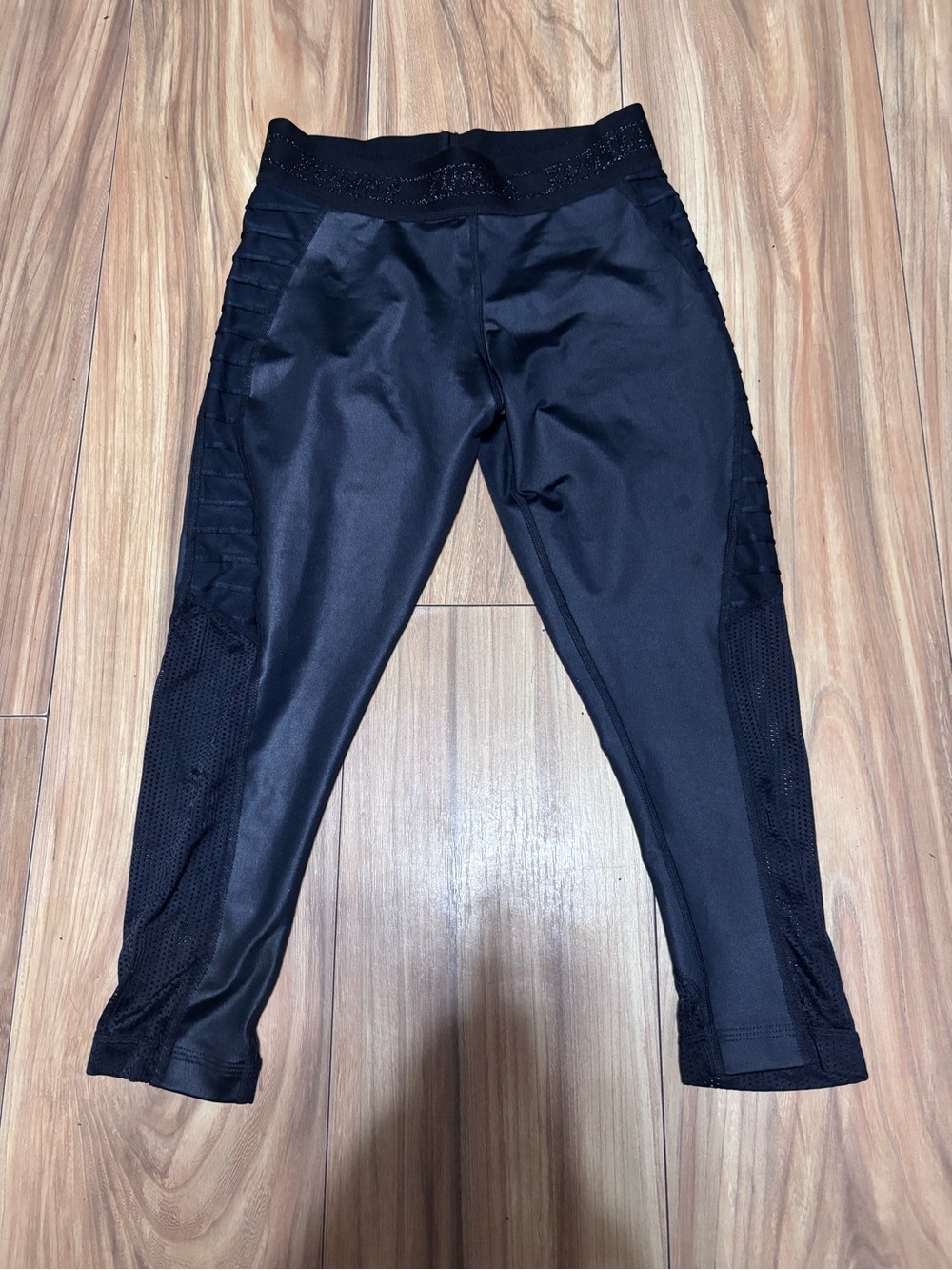 Zumba Fitness Black Mesh Paneled Leggings